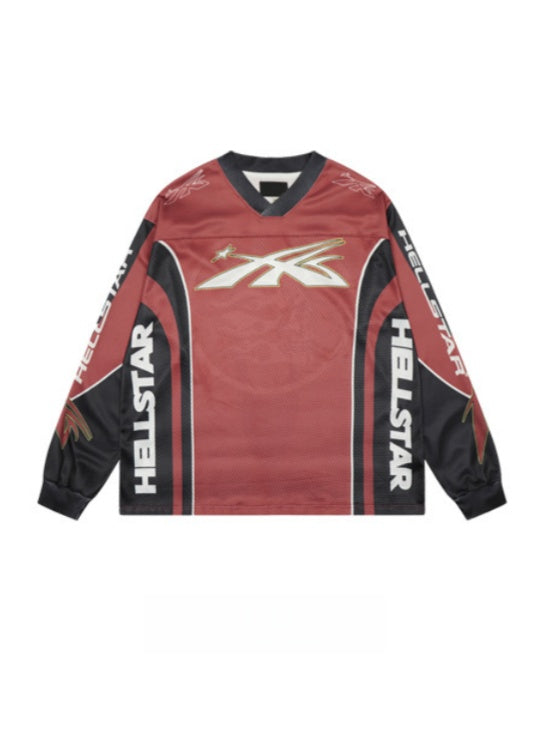 Neutral wear Printed Letter Long-sleeved T-shirt