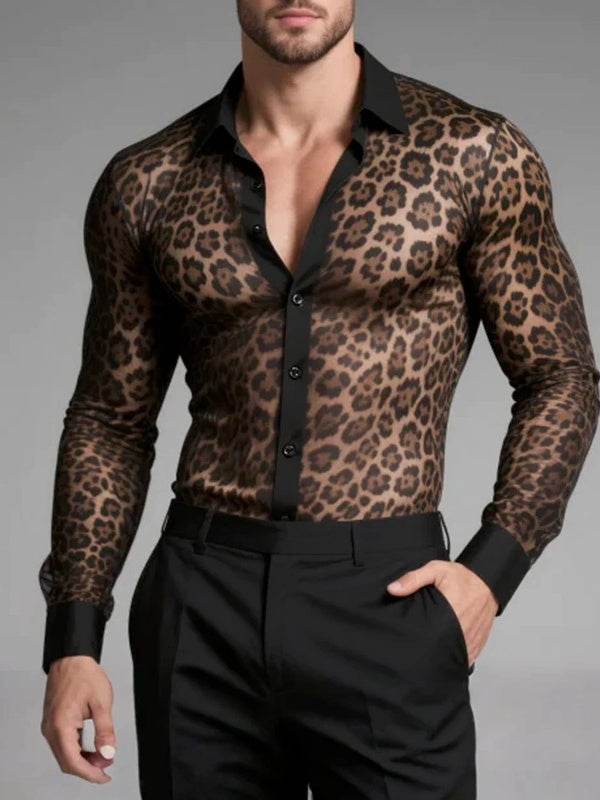 Breathable Perspective Printed Sexy Shirts