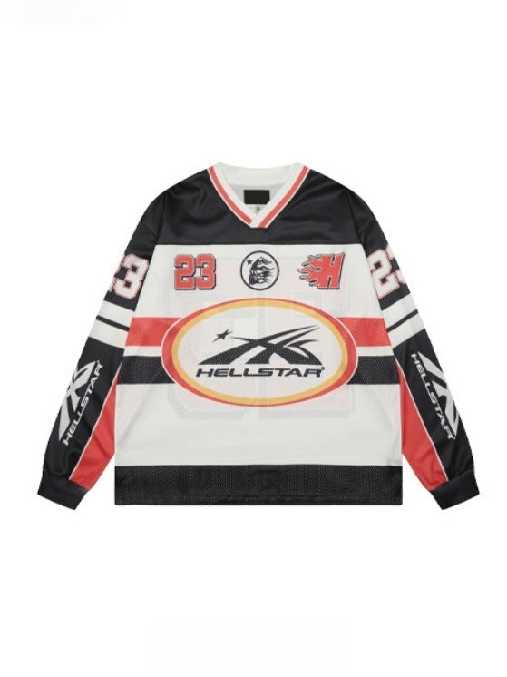 Neutral wear Printed Letter Long-sleeved T-shirt