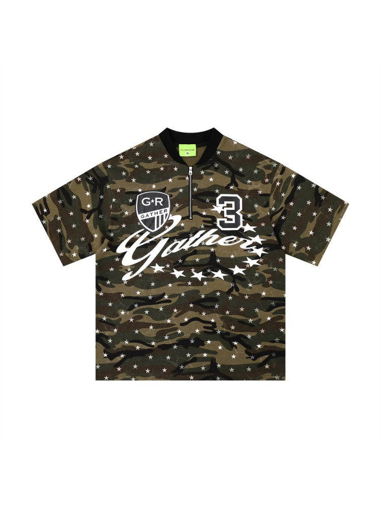 Full Print Star Camouflage T-shirts