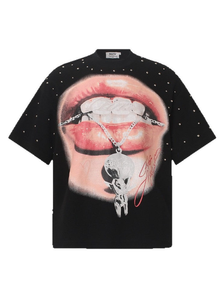 Hot Girls Big Mouth Studs T-shirt