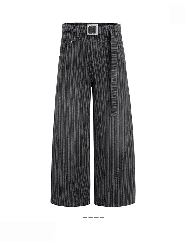 Stripes Leisure Straight Loose Pants