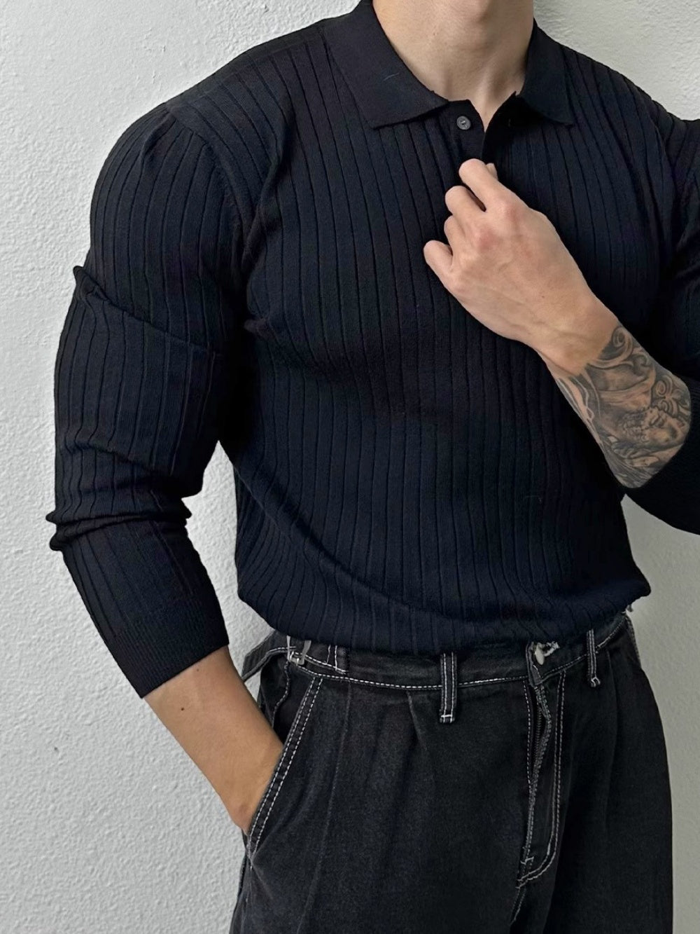 Slim-fit Knitting POLO Shirt