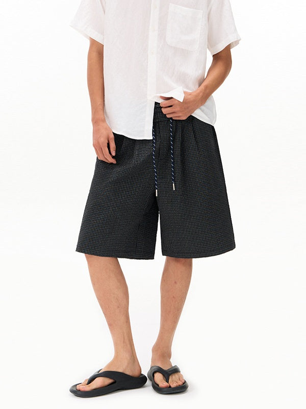 Plaid Loose-fit Five Points Shorts