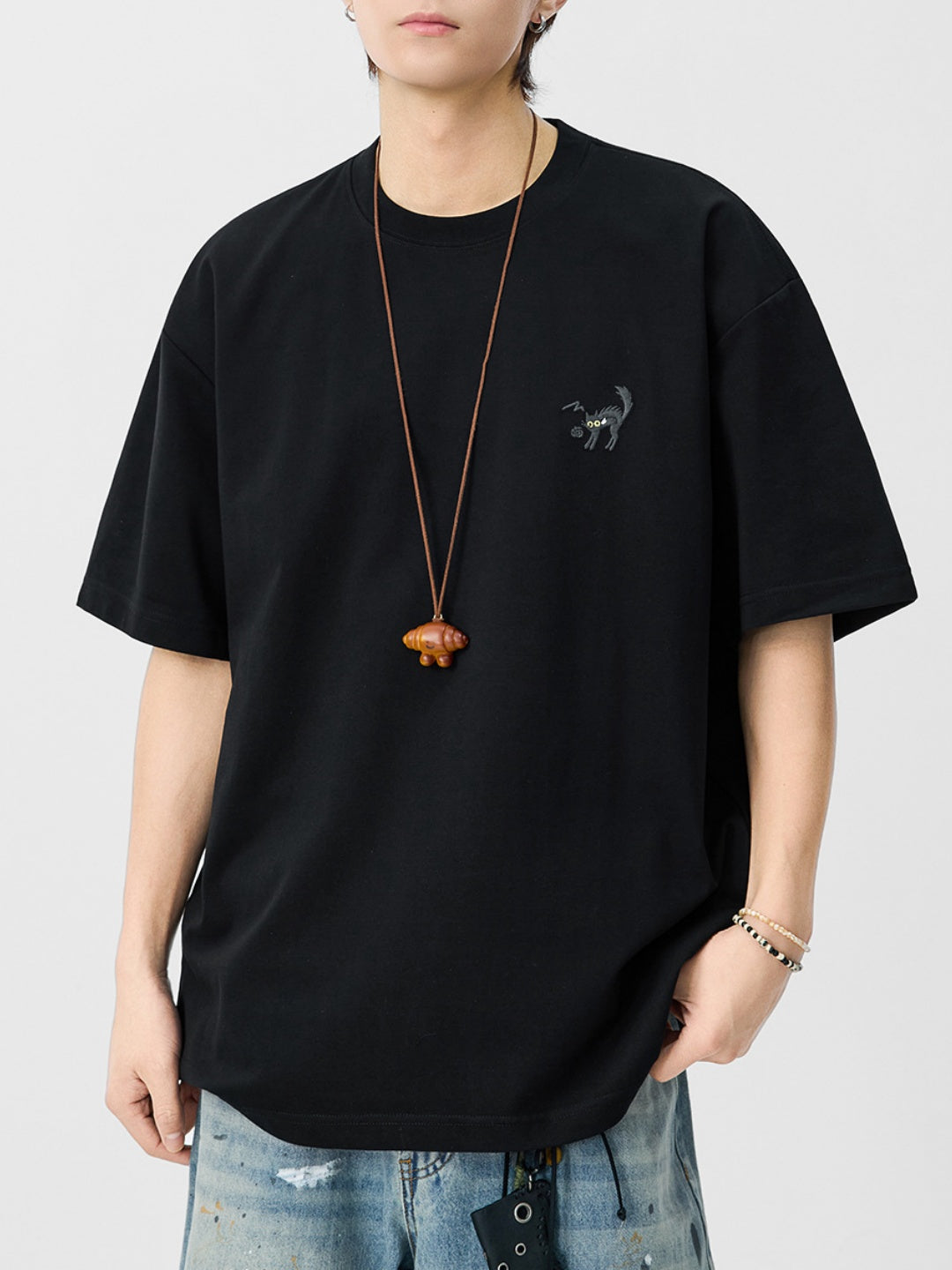 Embroidery Loose-fit T-shirts