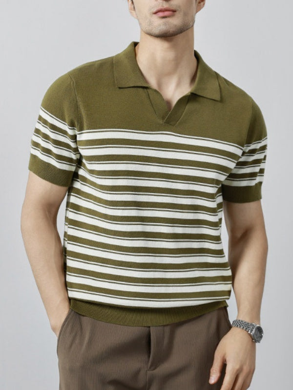 Stripes Old Money Style Polo Shirts