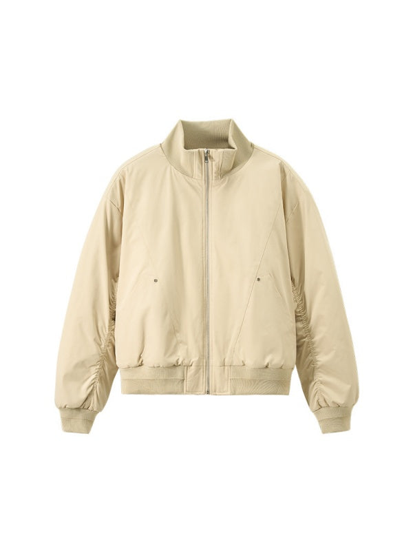 Cleanfit Deconstructed Tailoring Stand Collar Flight Jacket