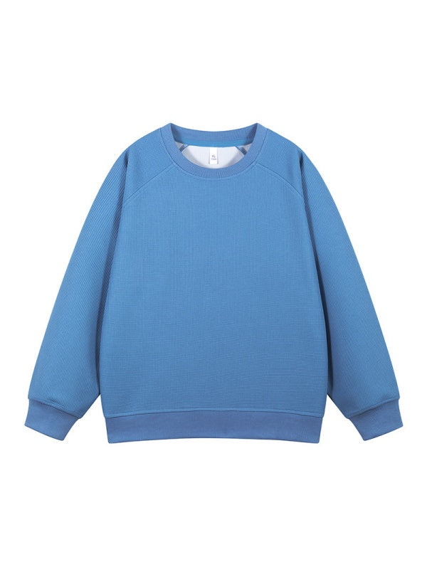 Liber Autumn Neutral wear Splicing Solid Color Sweatshirts&Hoodies