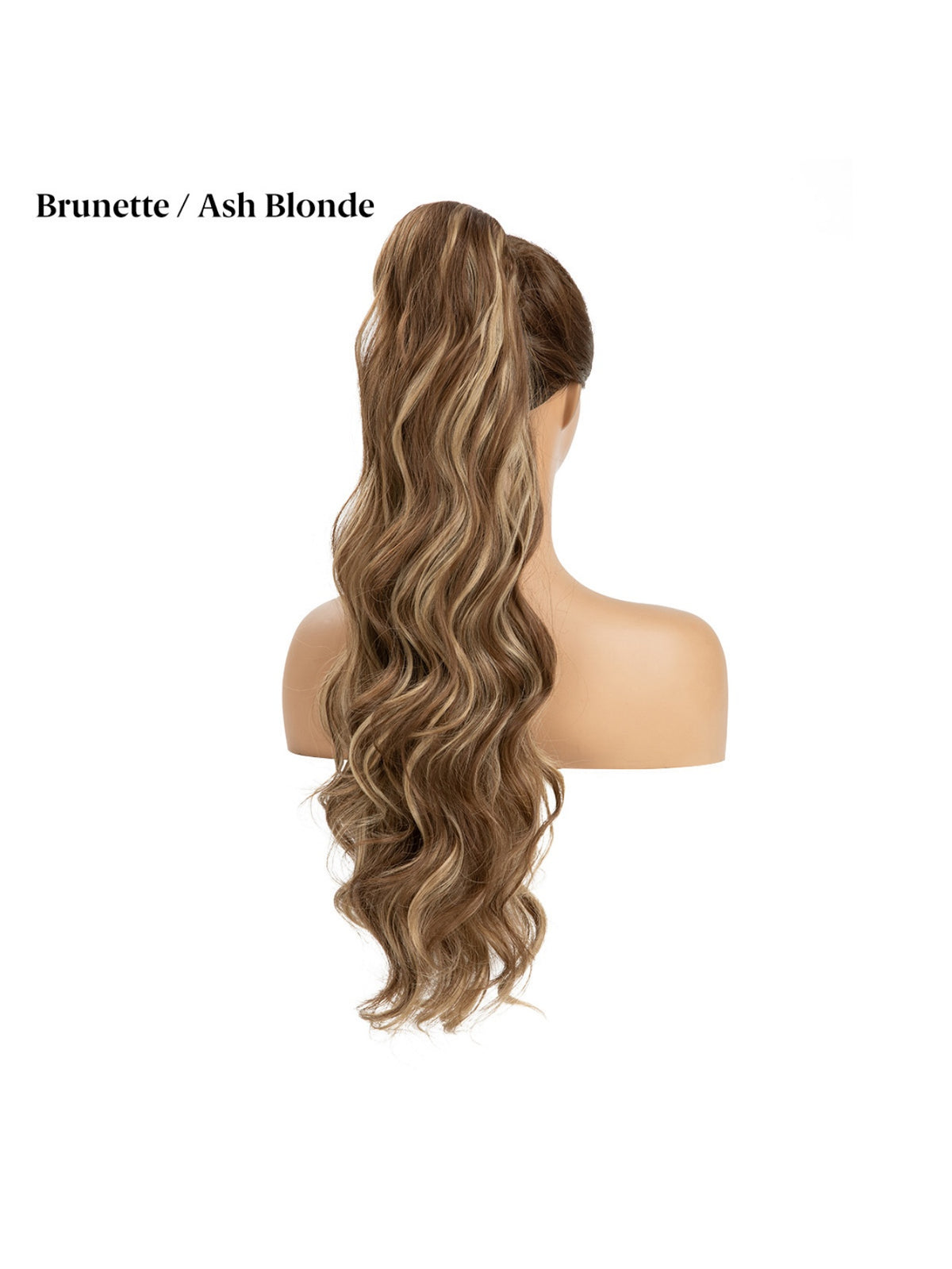 Water Ripple Drawstring Style High-temperature Synthetic Fiber Long Curly Hair