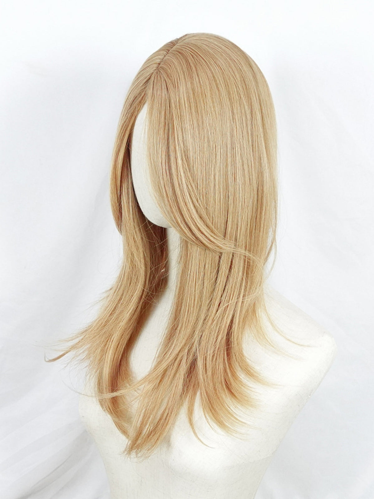 Invisible, Seamless Synthetic Long Wig That Covers Gray Hair