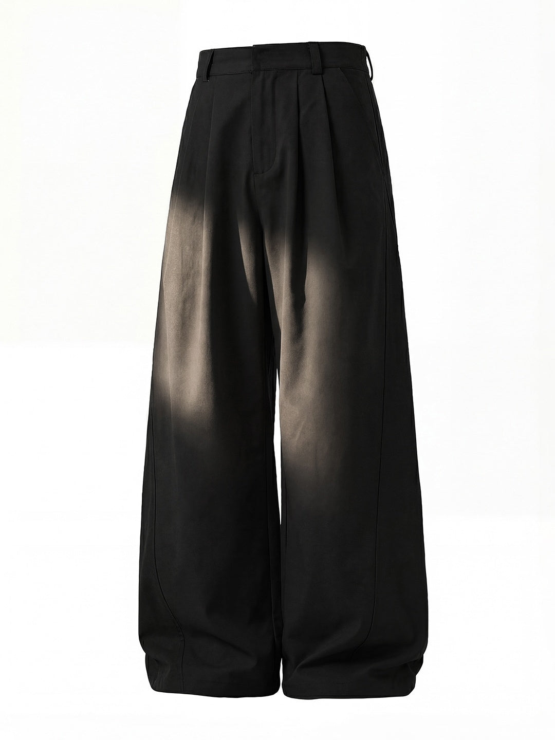 Segmentation Gathering Loose-fit Straight-fit Pants