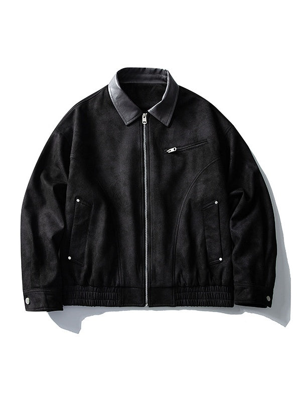 Retro Barn Wind High Street All-match Lapel Flight Jacket