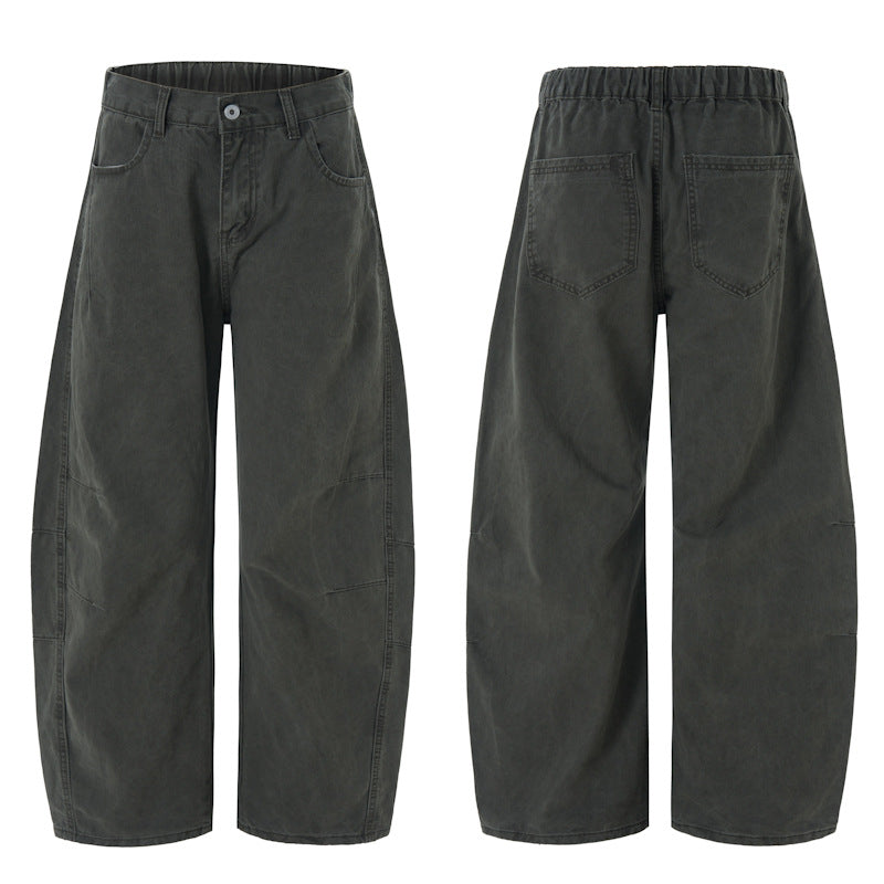 Deconstruction Machete Loose Silhouette Vintage Floor-length Pants