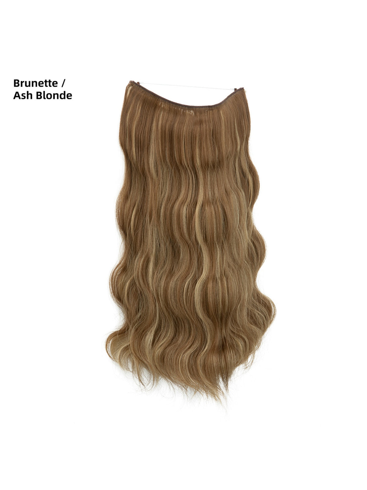 One-piece Hairpiece, Long Wavy Curls, Seamless Synthetic Fiber Wig