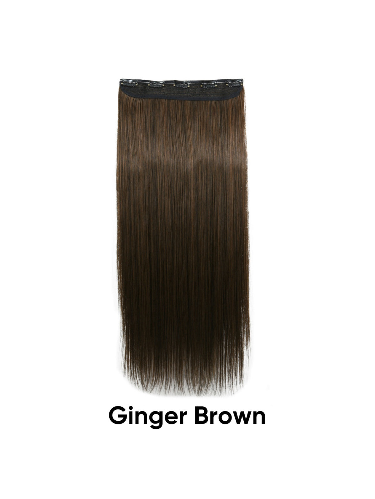 Seamless, Invisible, One-piece Long Straight Wig With Fluffy Hair