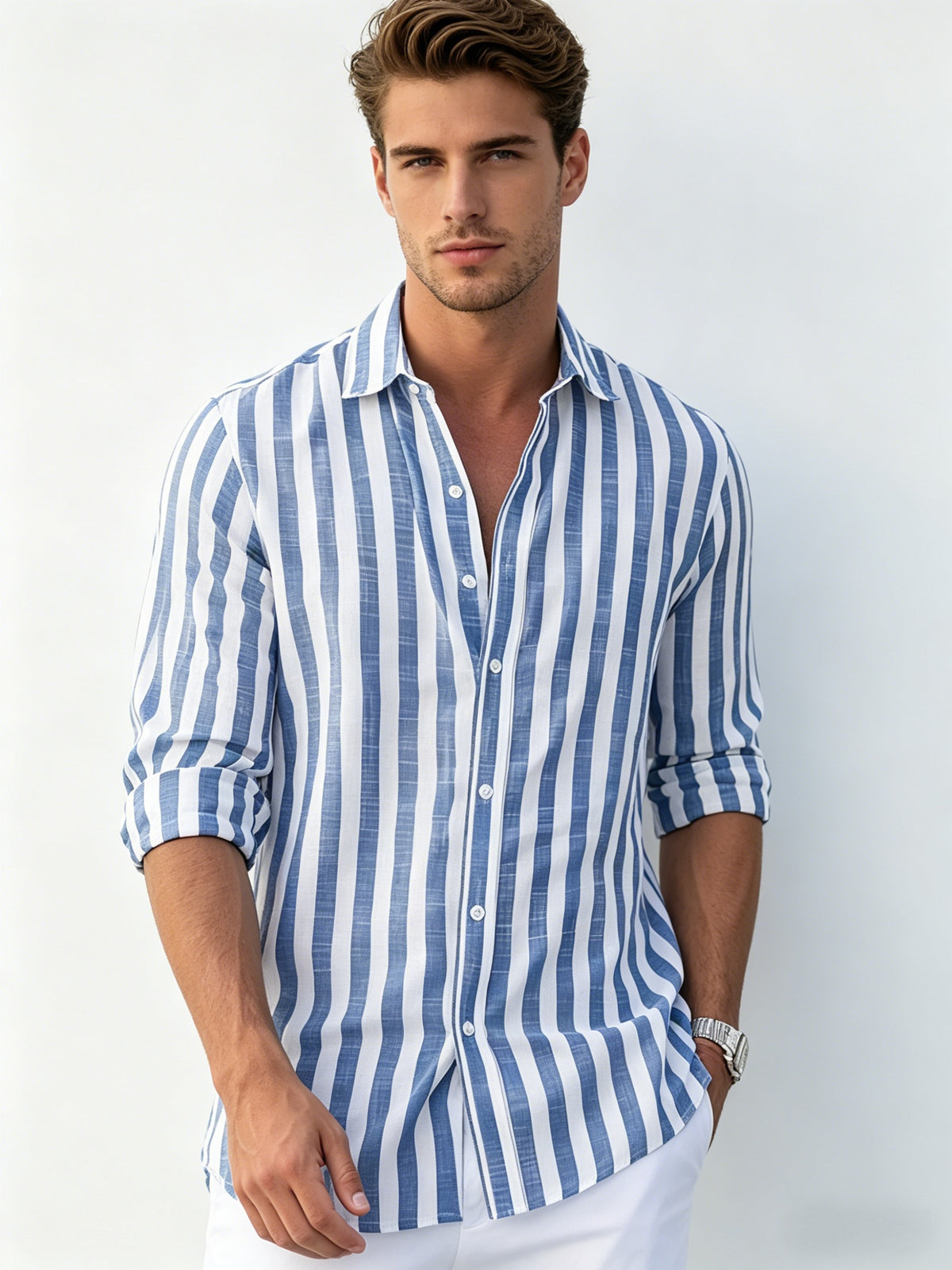 Stripes Leisure Shirts