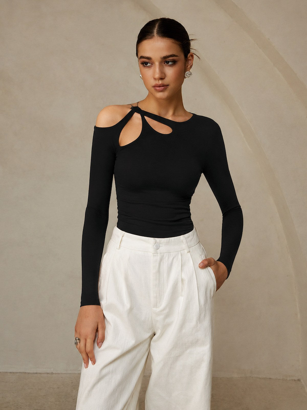 Simple High-waisted Jumpsuit