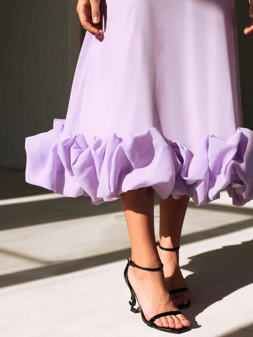 Large Skirt 3D Flowers Camisoles Maxi Dresses