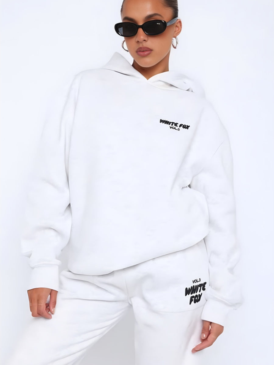 Liber Autumn Women's 3D Three-dimensional pattern Letter 2-piece Sets