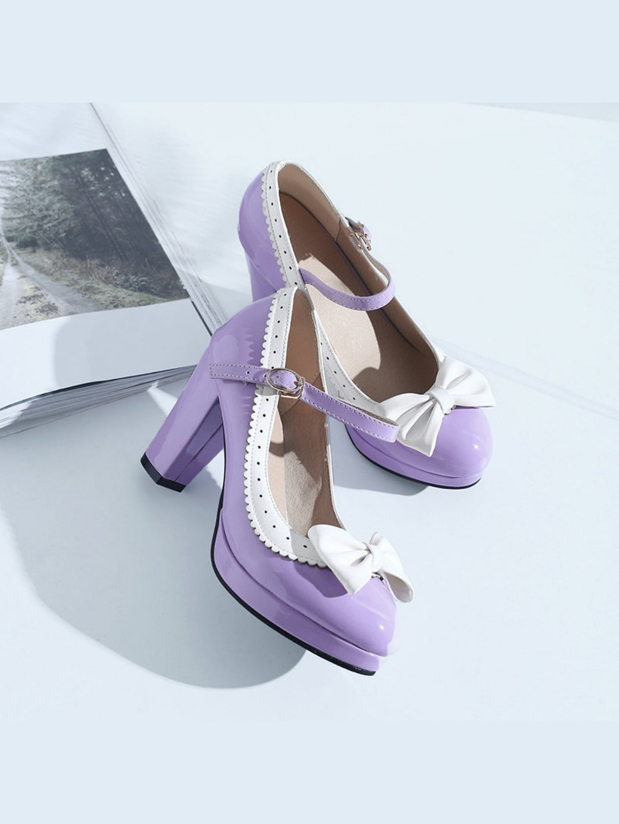 Bow-tie Platform High Heels