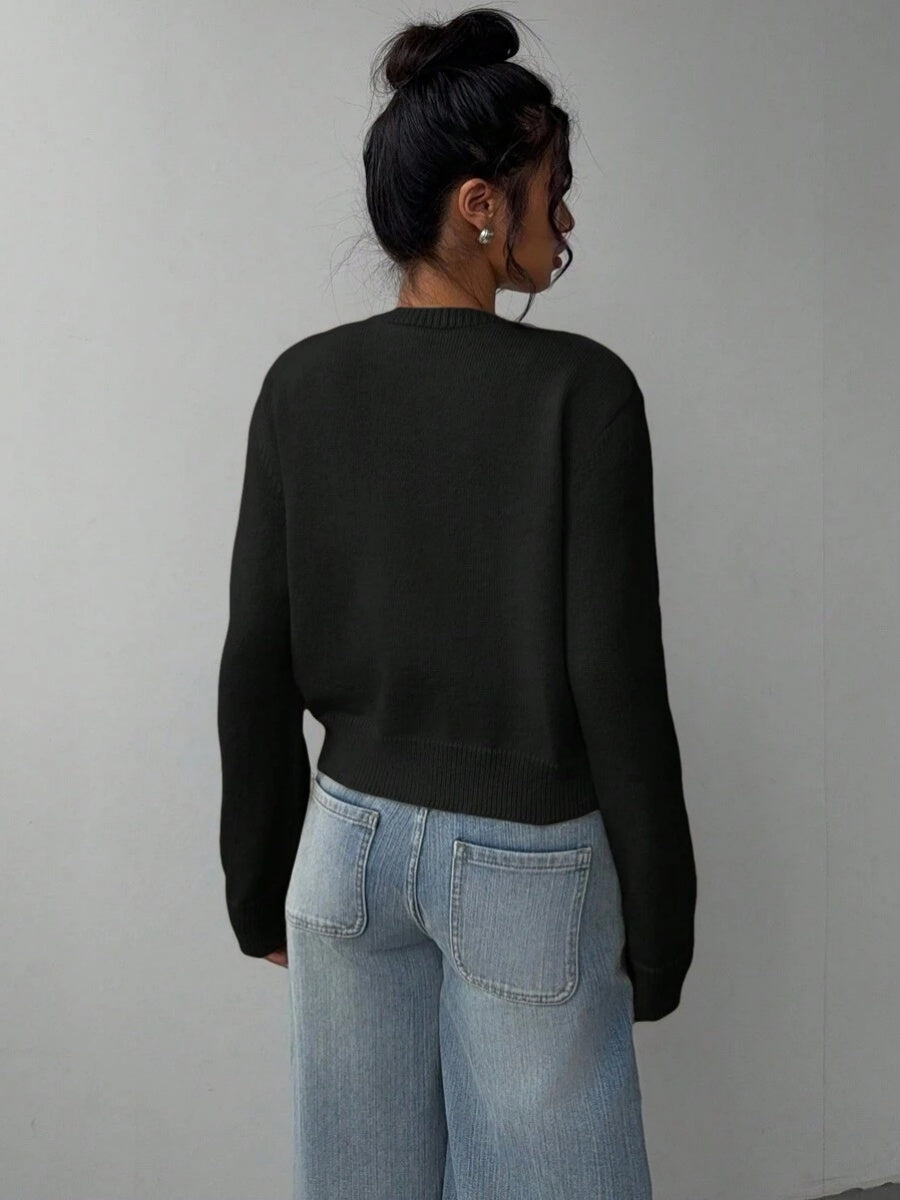 Thread Solid Color Simplicity Cardigans