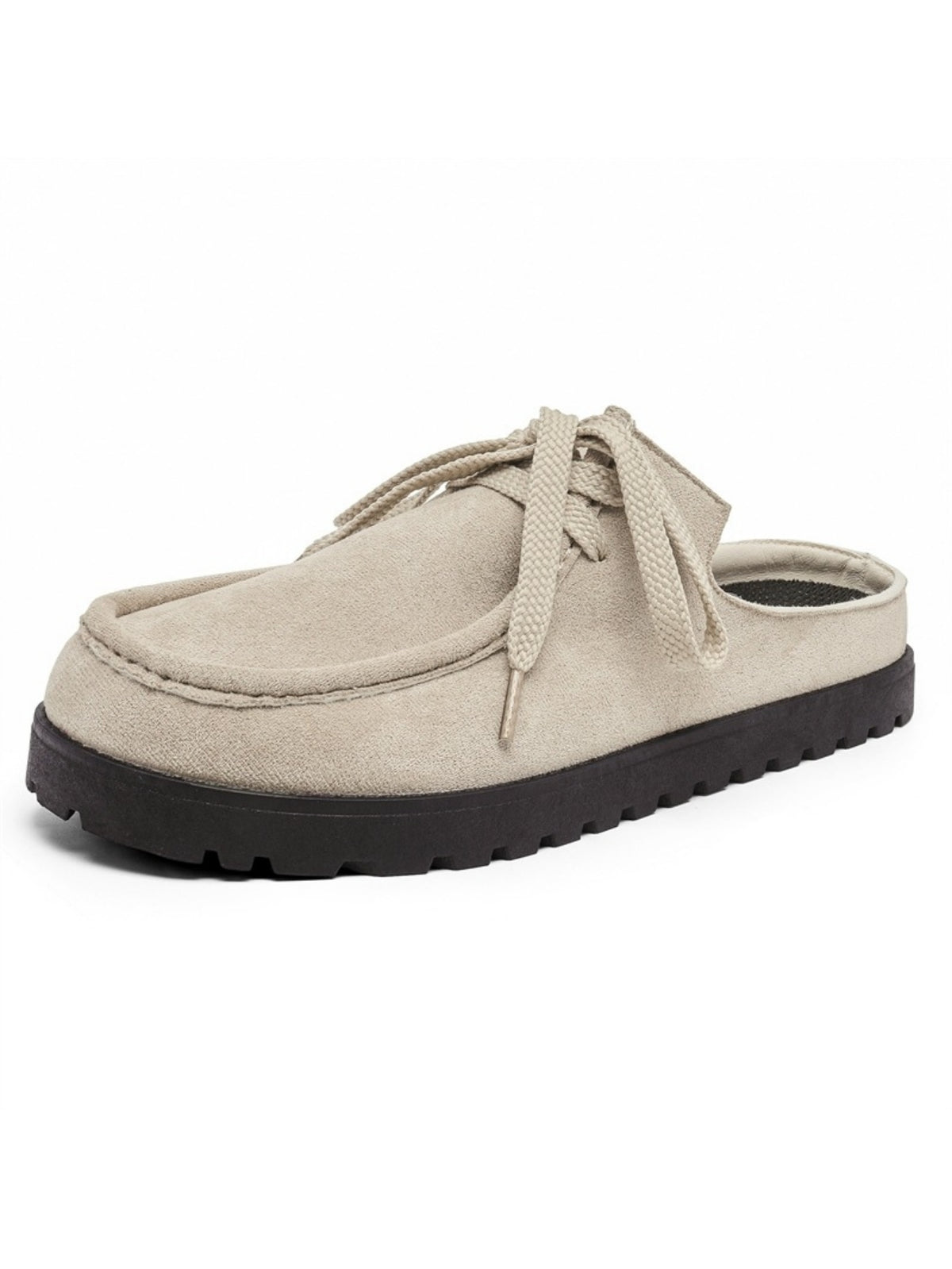 Suede Birkenstock Lace-up Closed-toe Slippers
