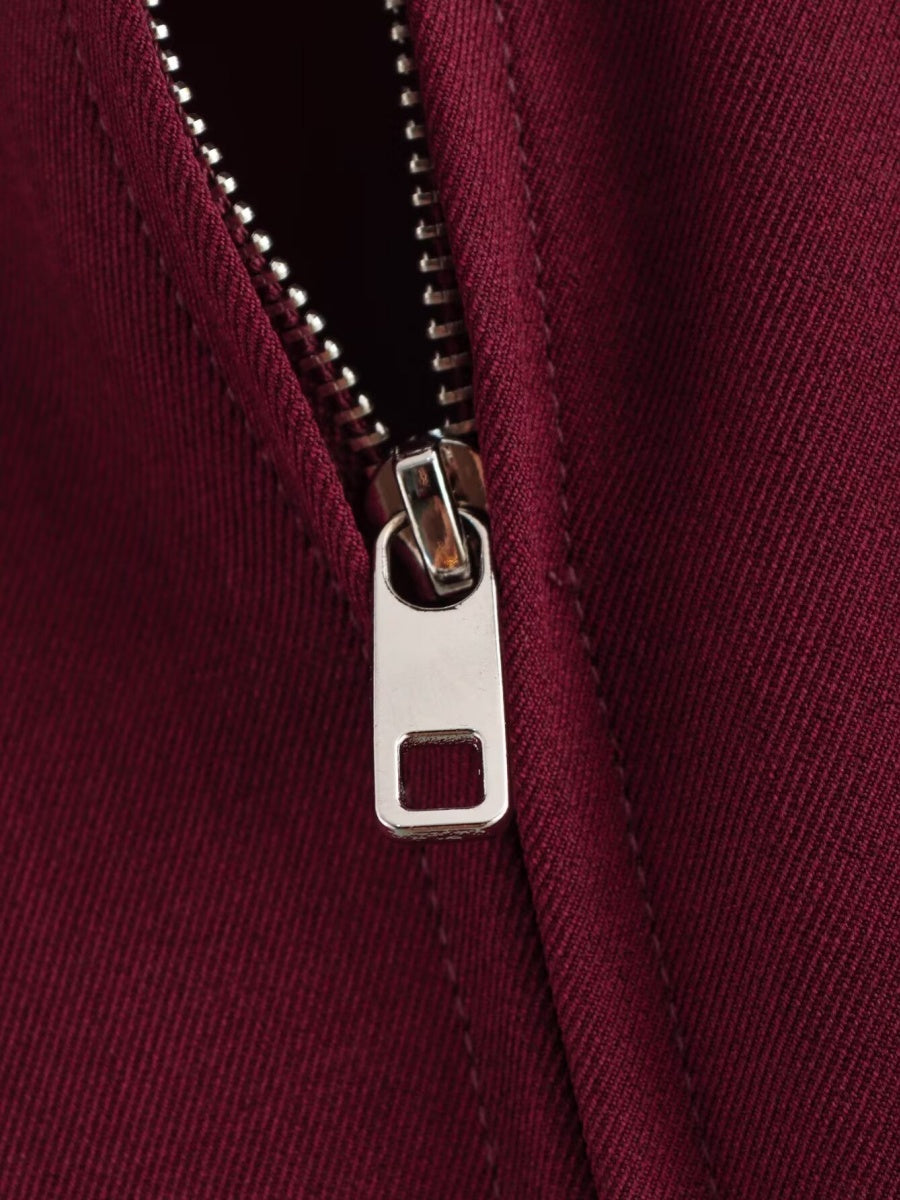 Claret Pocket Long sleeve Jackets