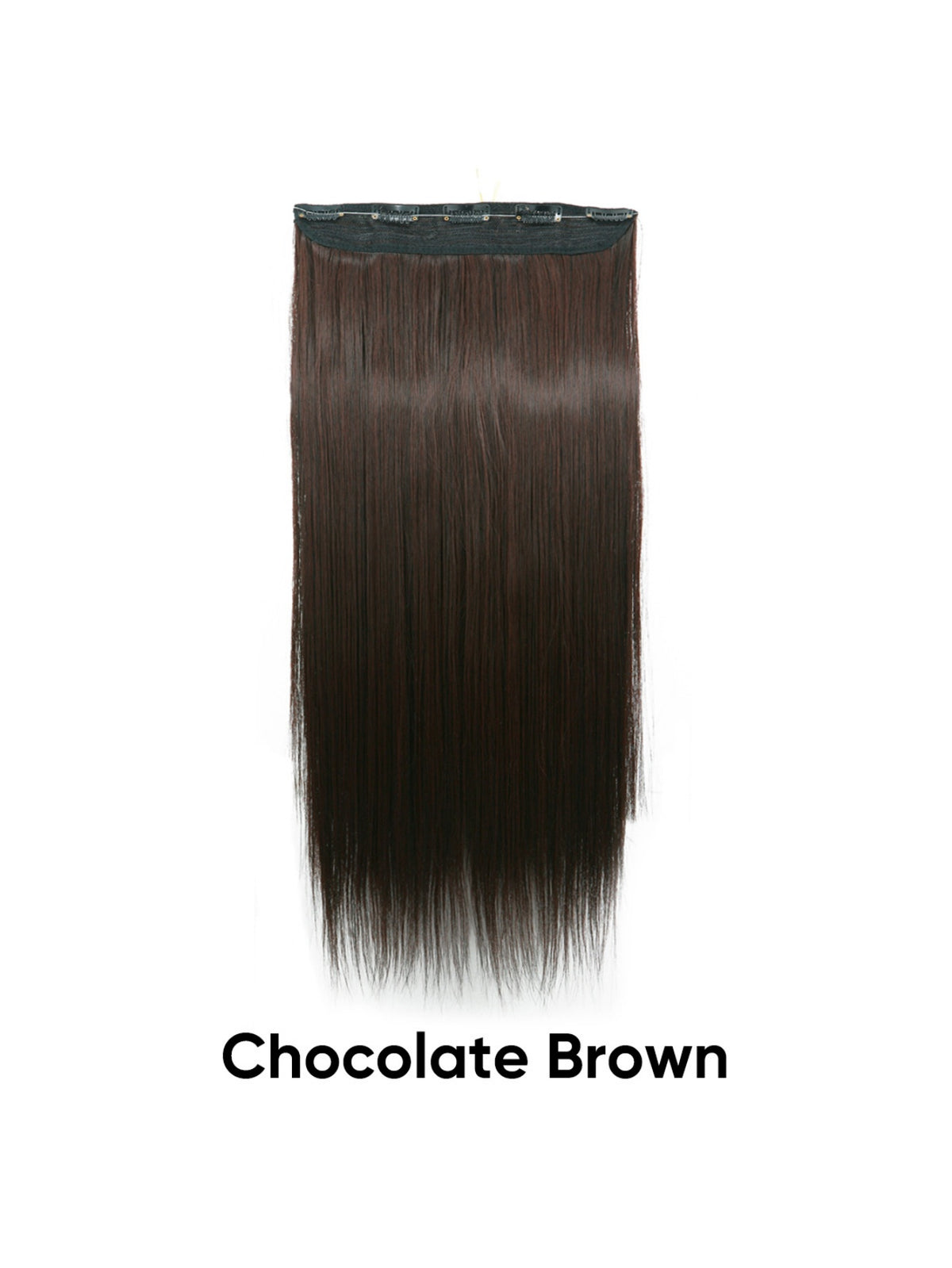 Seamless, Invisible, One-piece Long Straight Wig With Fluffy Hair