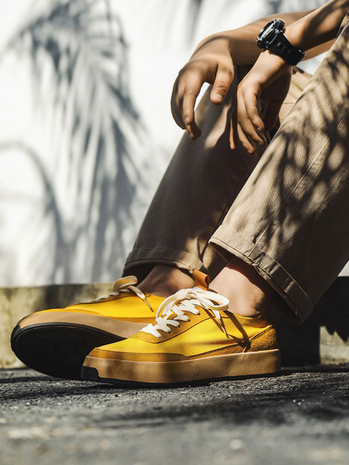 Canvas Color-blocked Sneakers