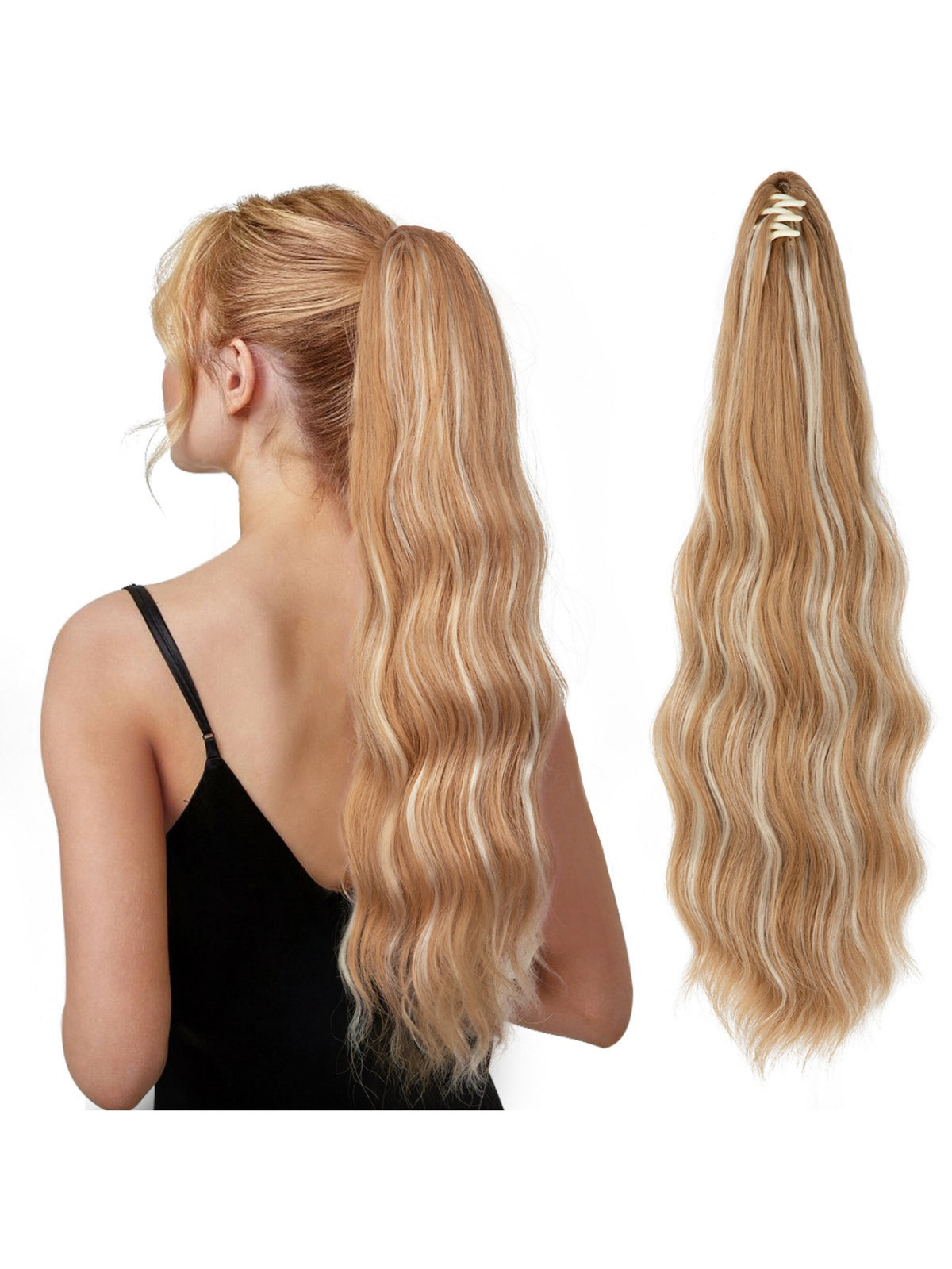 Big Wavy Ponytail Hair Extension Wig