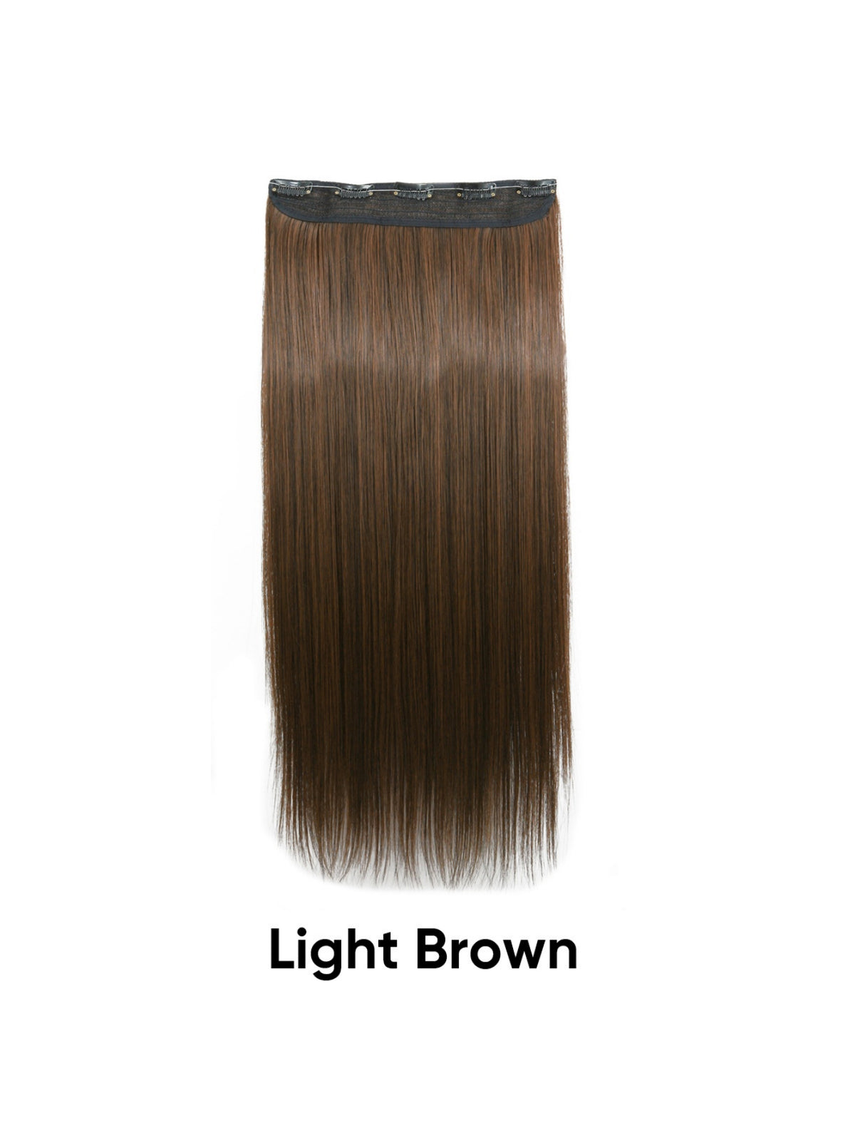 Seamless, Invisible, One-piece Long Straight Wig With Fluffy Hair