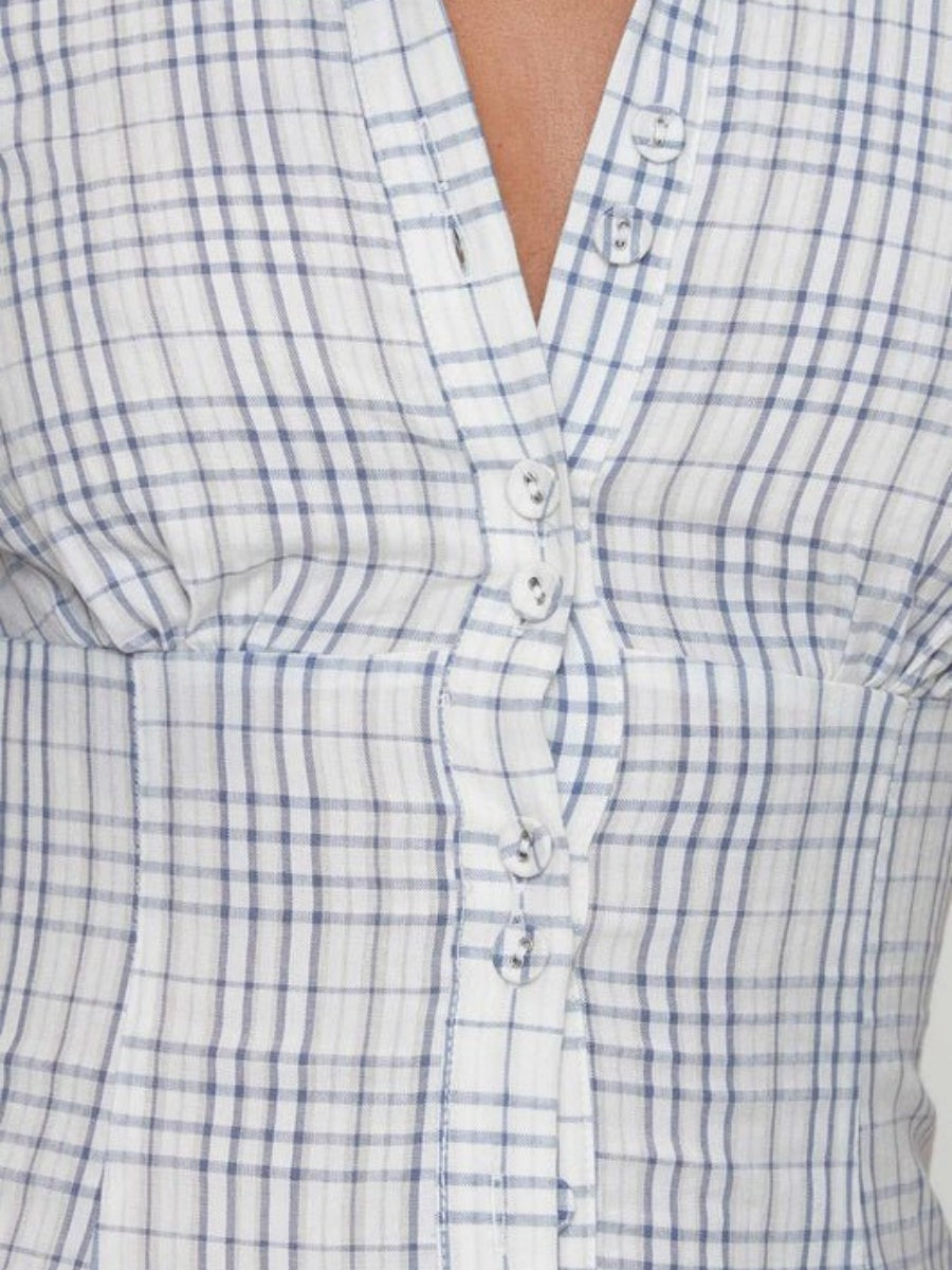 Plaid Button-Up Shirt