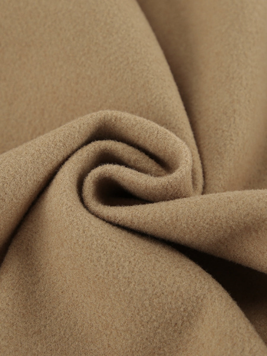 Liber Autumn Women's Woolen coat Solid Color Coats