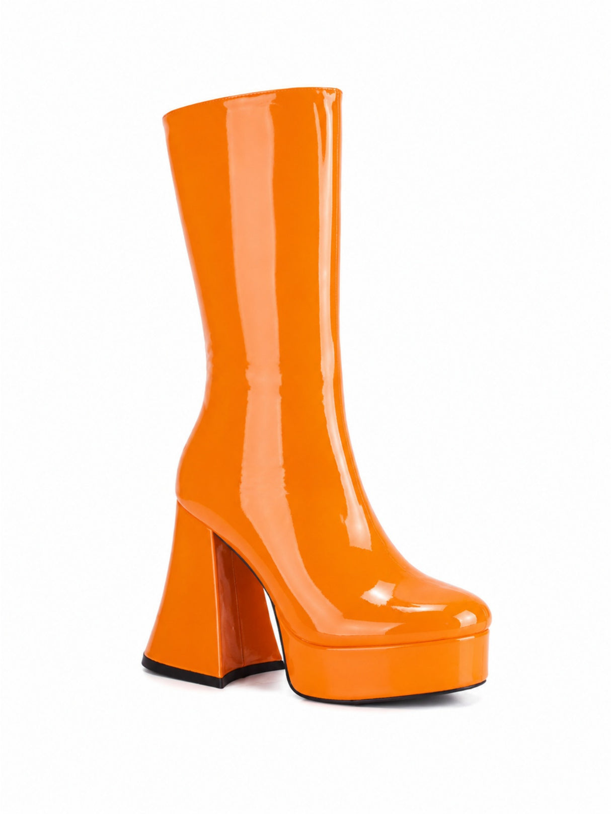 Sequined Platform High-heeled Fashion Mid-calf Boots