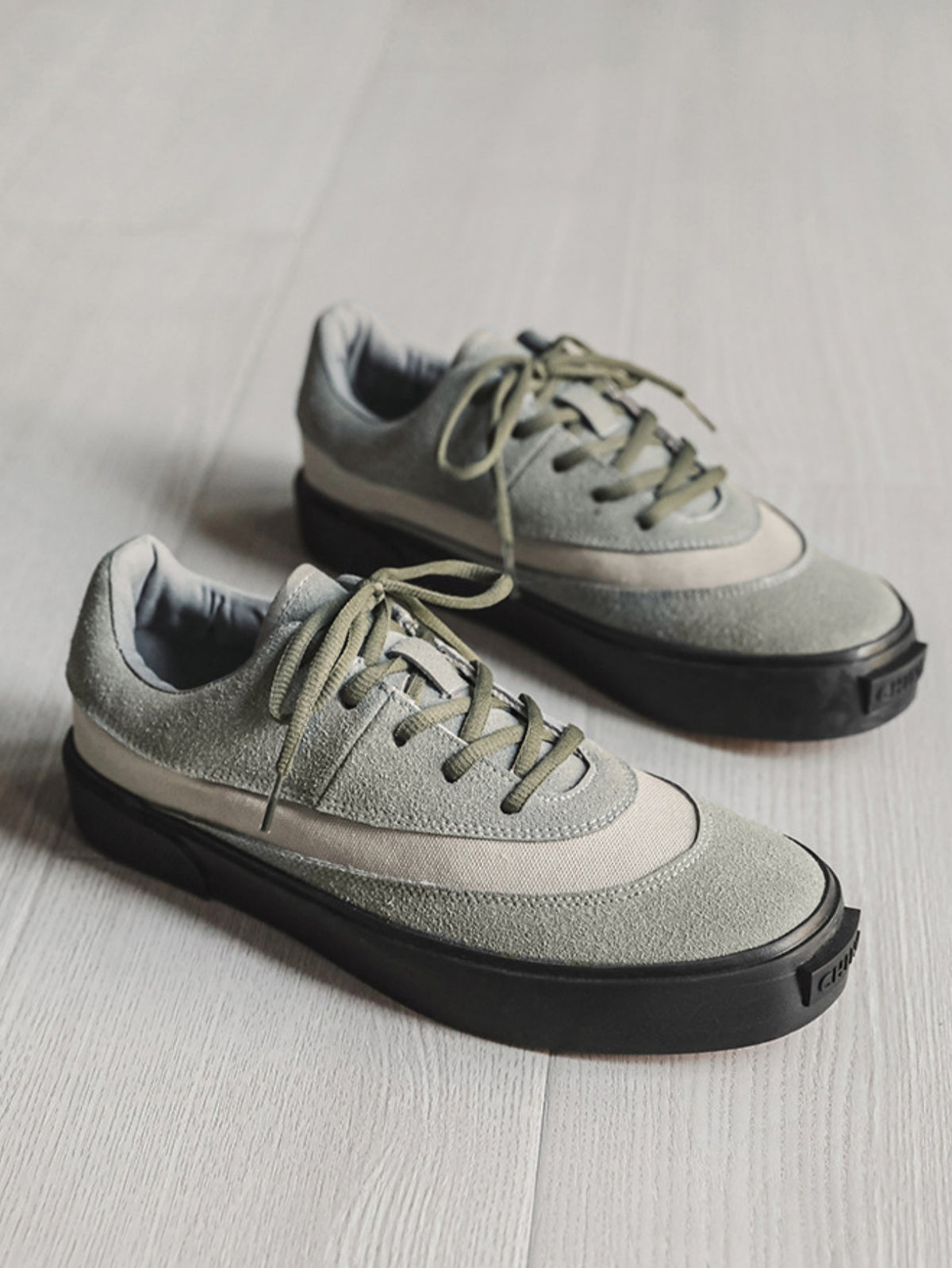 Suede Color-blocked Sneakers