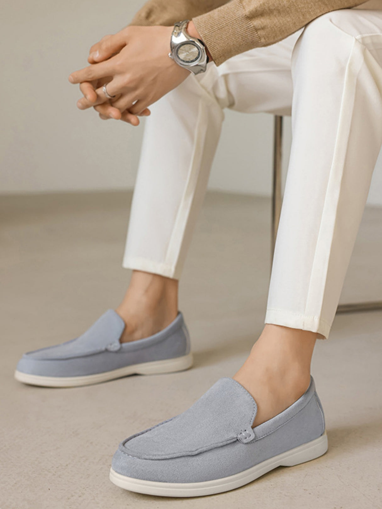 Suede Slip-on Loafers
