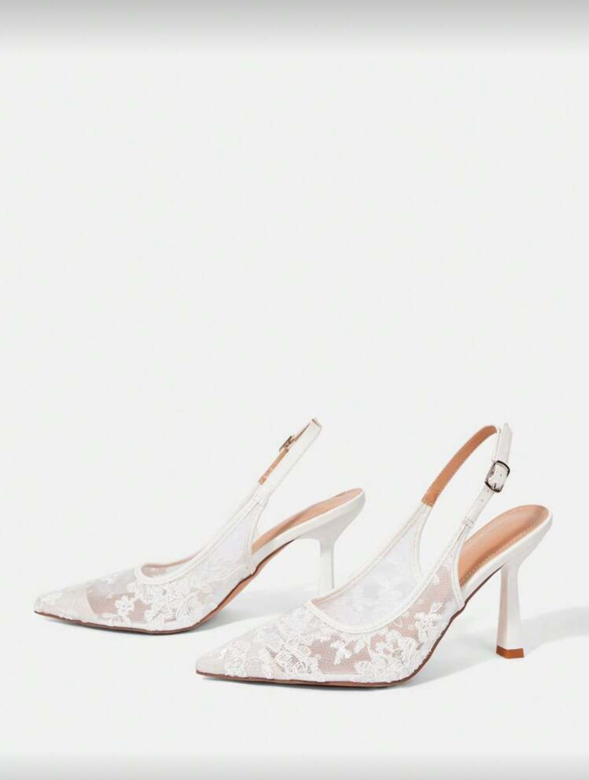 Lace Mesh High Heels