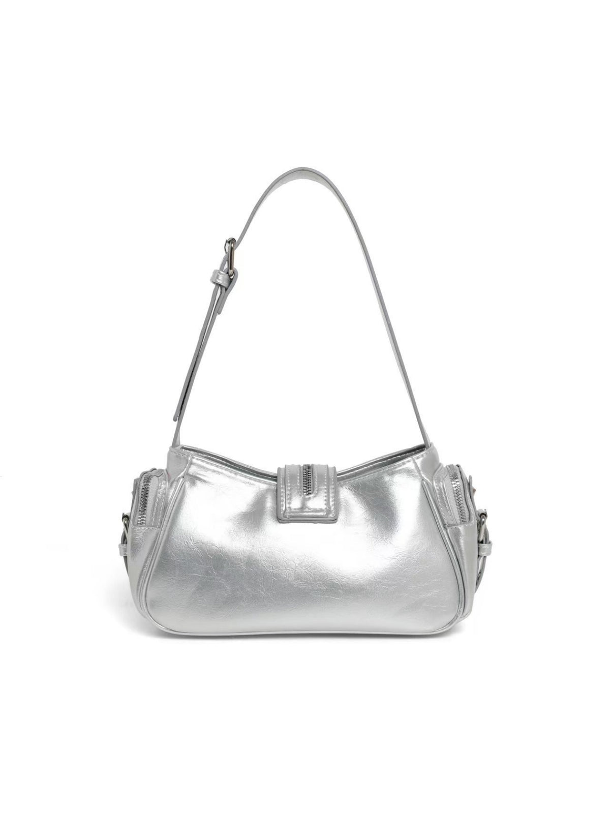 Stylish Leopard Print Edgy Biker Studded Shoulder Bag