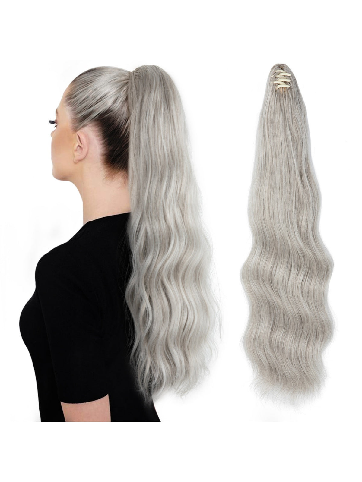 Big Wavy Ponytail Hair Extension Wig