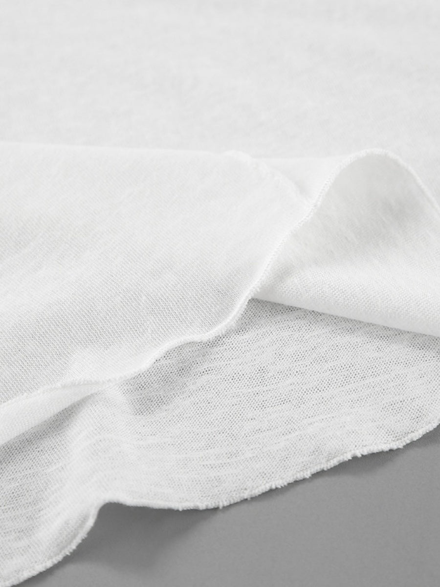 Liber Autumn Women's Splicing Solid Color Long sleeve Crew Neck T-shirts