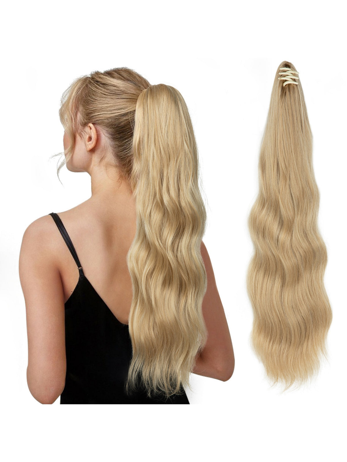 Big Wavy Ponytail Hair Extension Wig