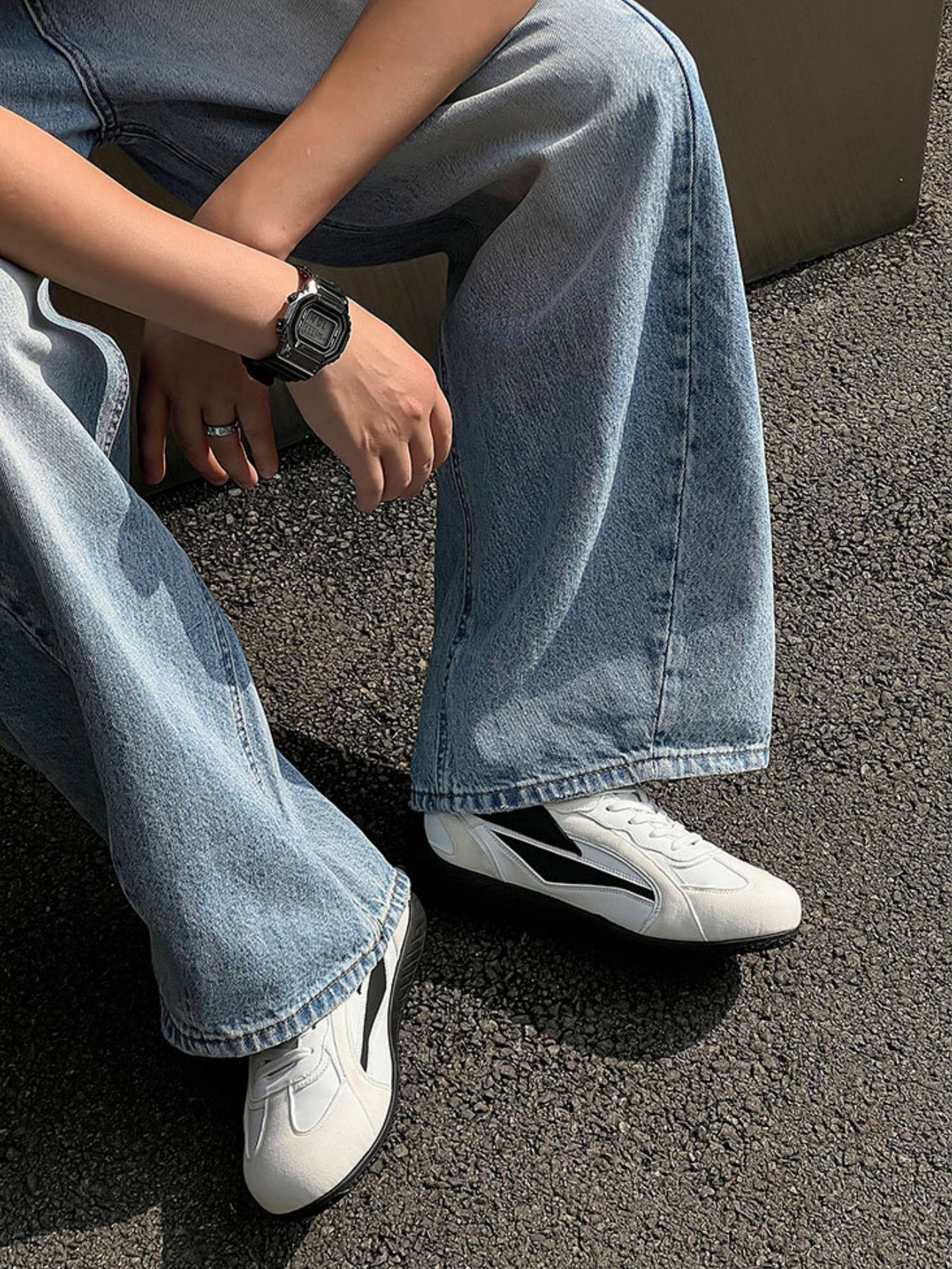 Color-blocked German Training Casual Shoes