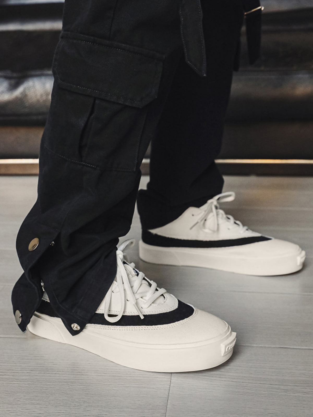 Suede Color-blocked Sneakers