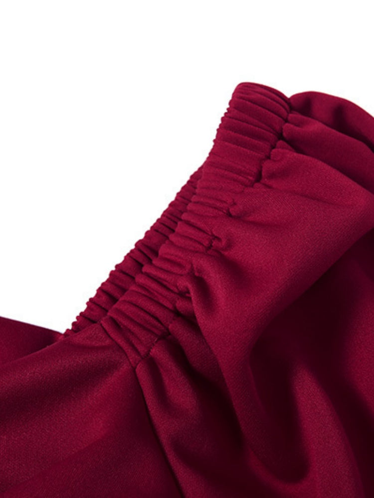 Long Sleeve Off Shoulder Sexy Backless Slim Fit Dress