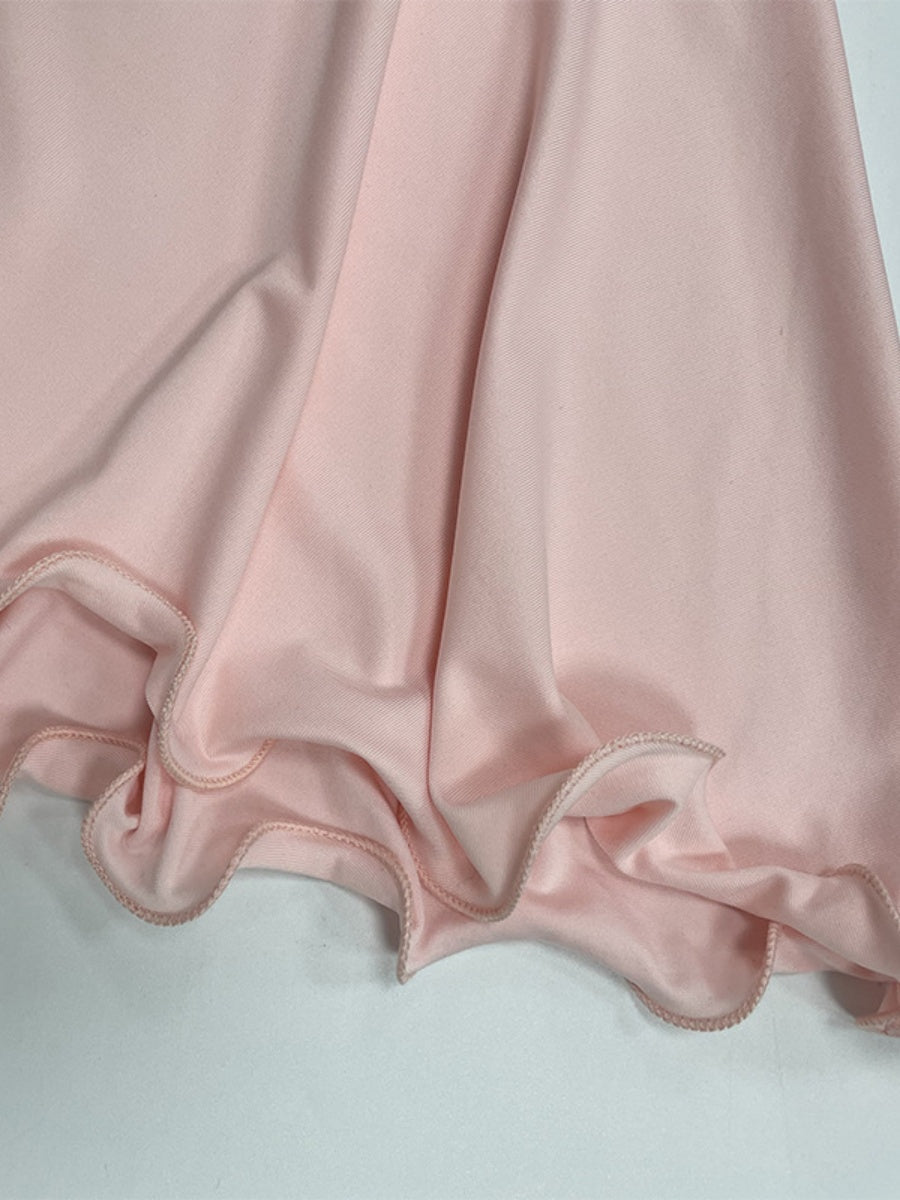 Ruffle Solid Color Maxi Dresses