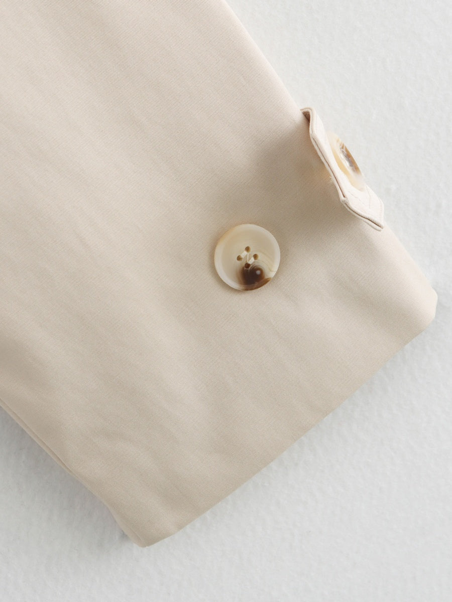 Lace up Buttons Short Trench Coats