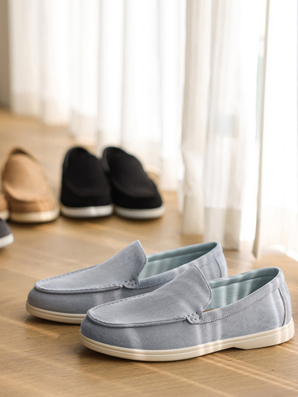 Suede Slip-on Loafers