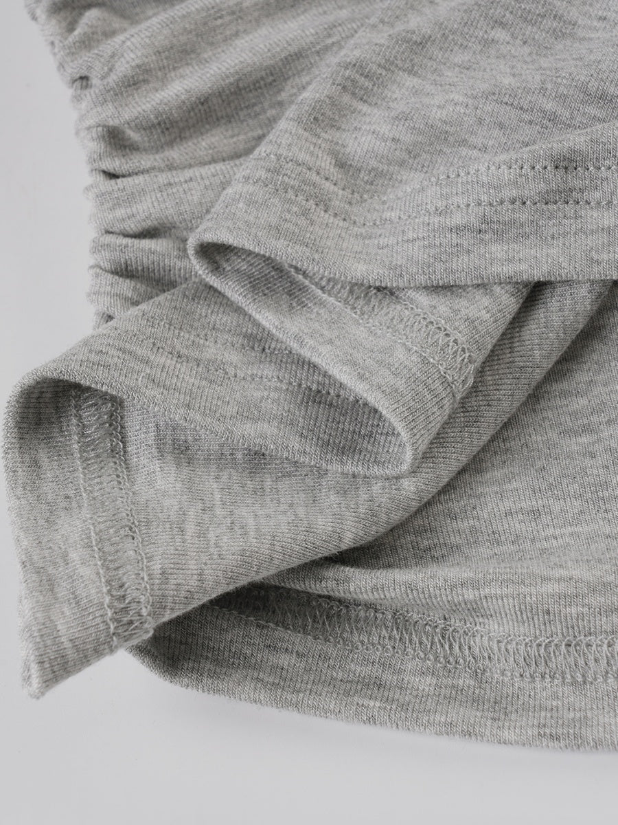 Off-the-shoulder Bell sleeves Cinched waist Halter neck top T-shirts