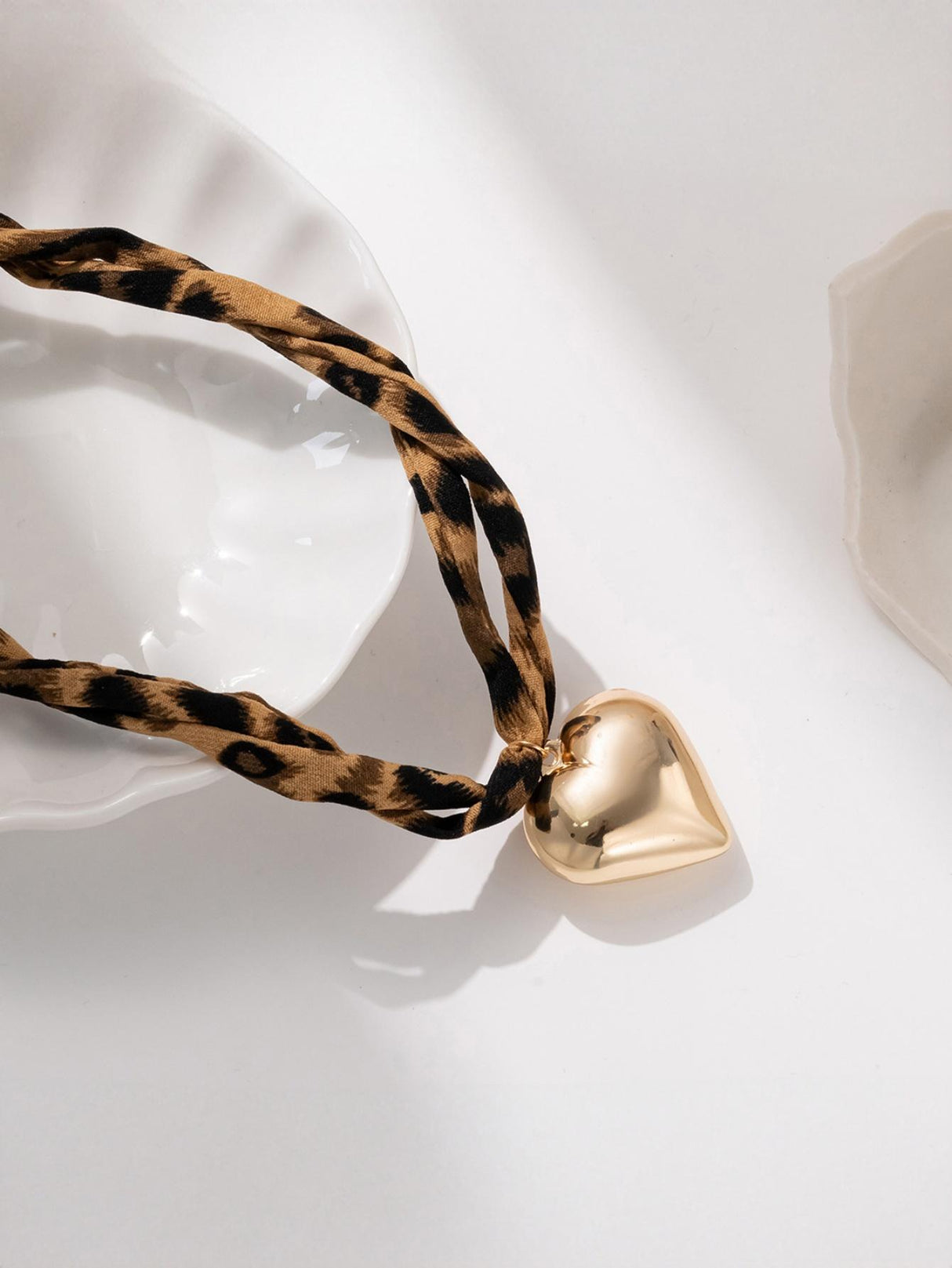 Leopard Print Seashell Starfish Necklace