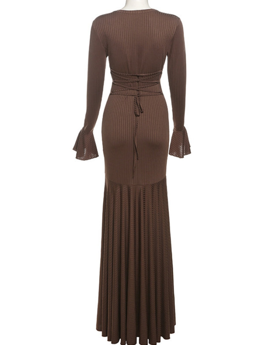 Liber Autumn Women's Splicing Maxi Dresses